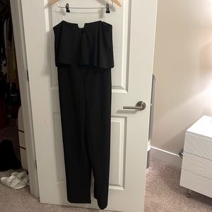 Beautiful black strapless romper